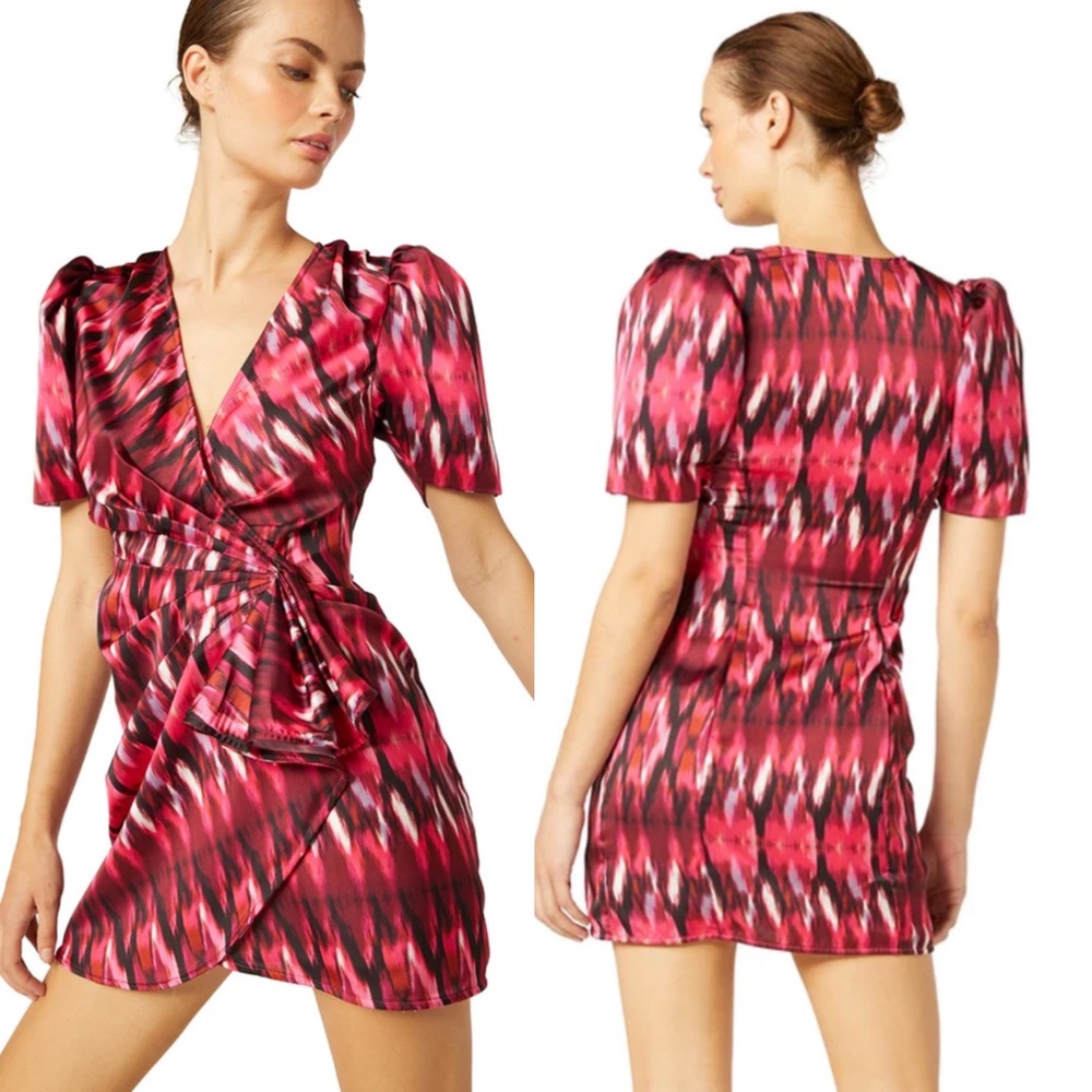 REVOLVE Red and Black Mini Dress